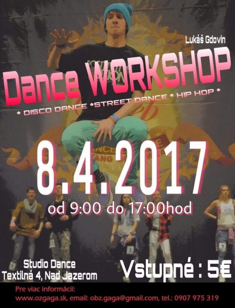 Dance WORKSHOP – 8.4.2017 Lukáš Gdovin